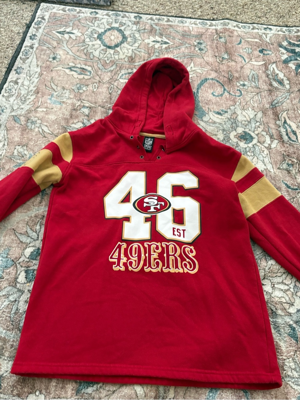 Used NFL Football Red San Francisco 49ers women’s Small Hoodie
